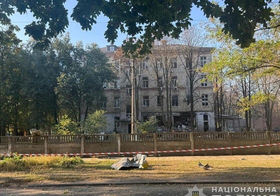 El hospital de Sumi fue atacado mediante drones.