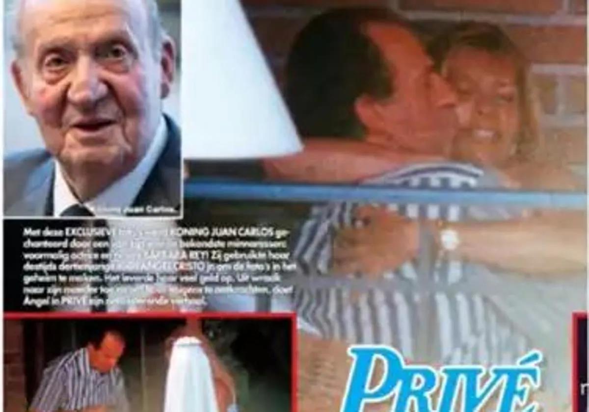 Don Juan Carlos en la portada de la revista Privé con Bárbara Rey.