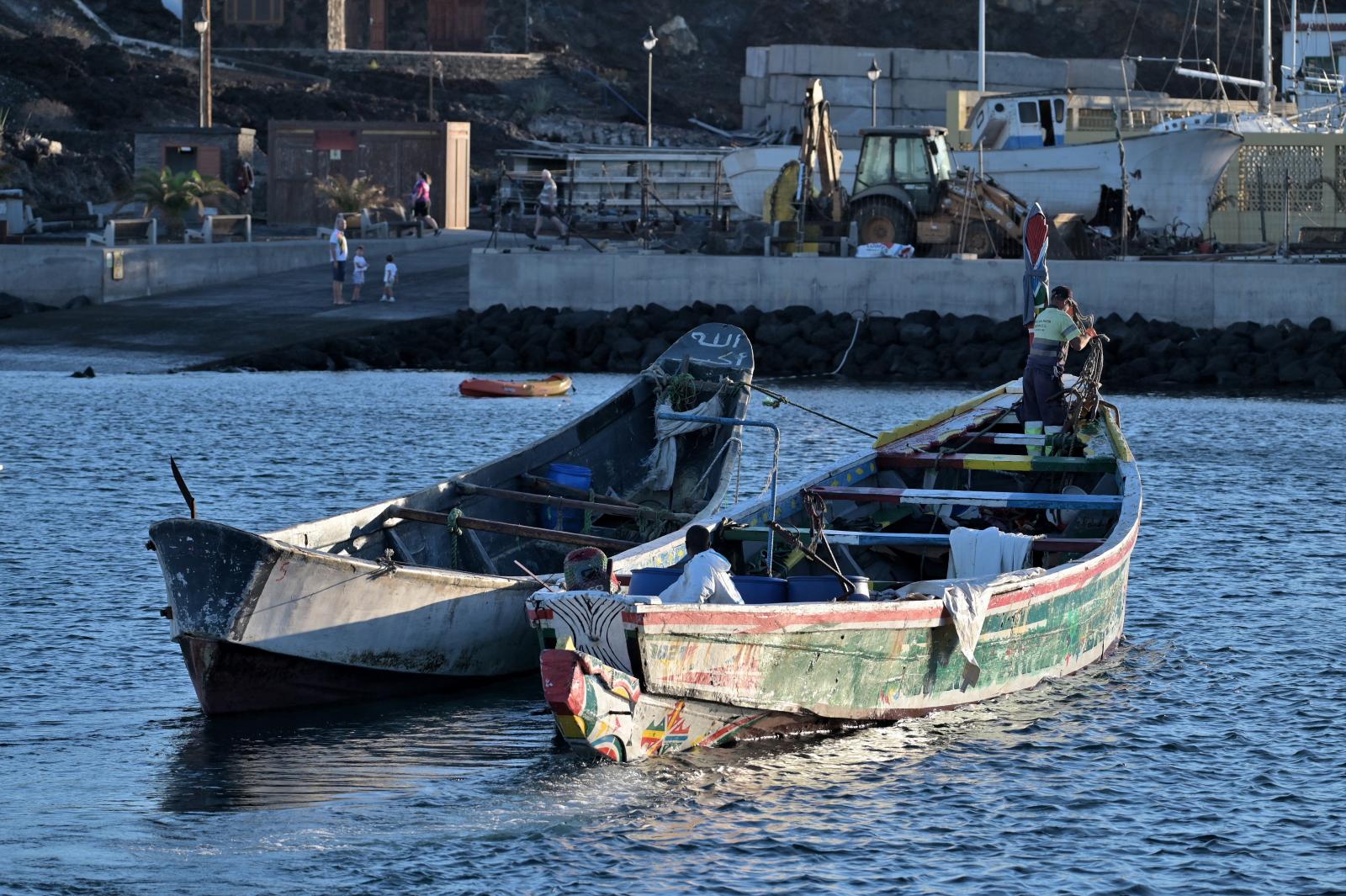 Cayucos rescatados en El Hierro.