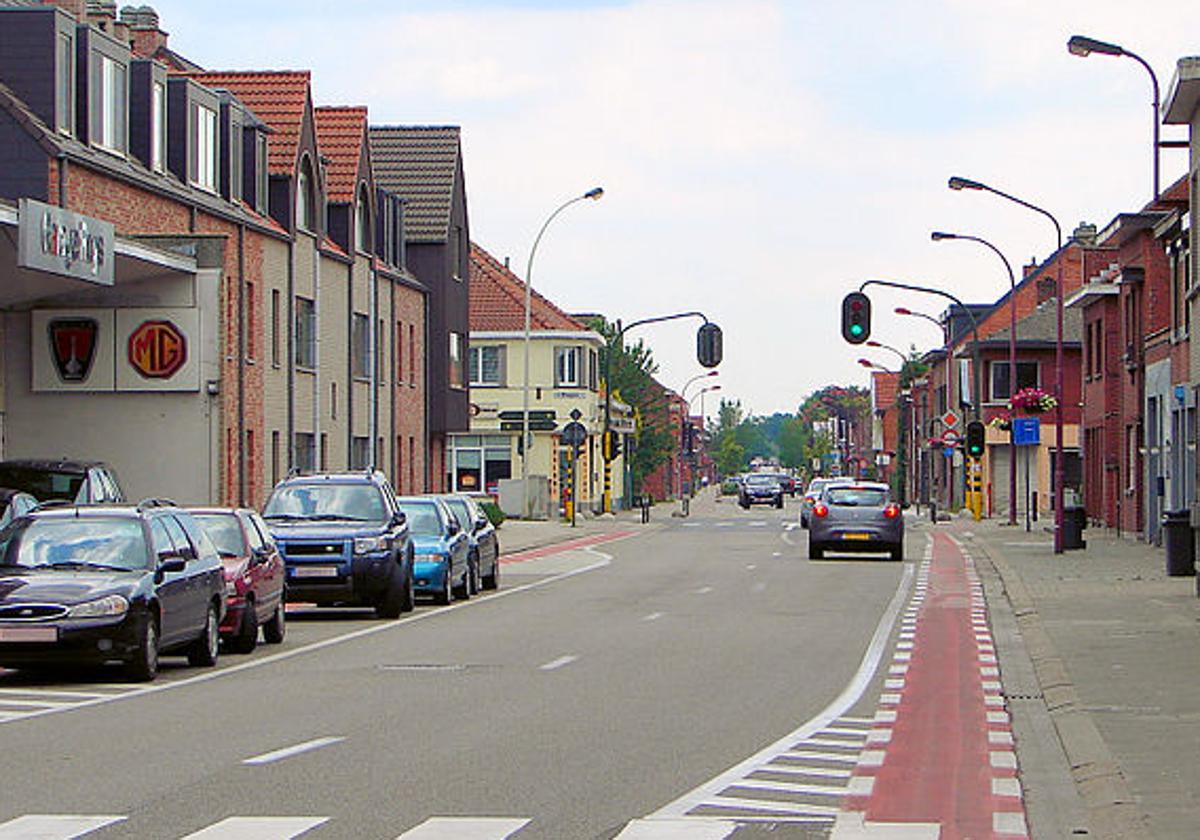 Una calle de la localidad belga de Kalmthout.