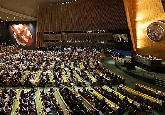 Reunión de la Asamblea General de Naciones Unidas.