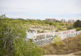 Espacio para la construcción de viviendas bajo la Operación Campamento en Madrid.