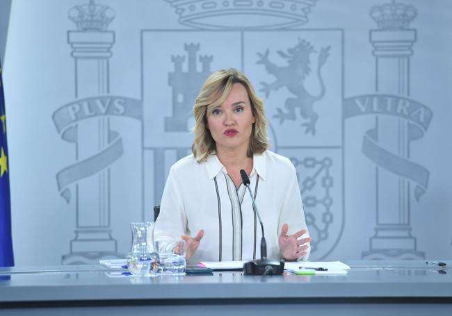 La ministra de Educación, Formación Profesional y Deportes y portavoz del Gobierno, Pilar Alegría.