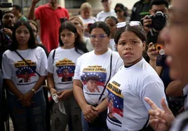 Protestas ante el Tribunal Supremo de Justicia, en Caracas.