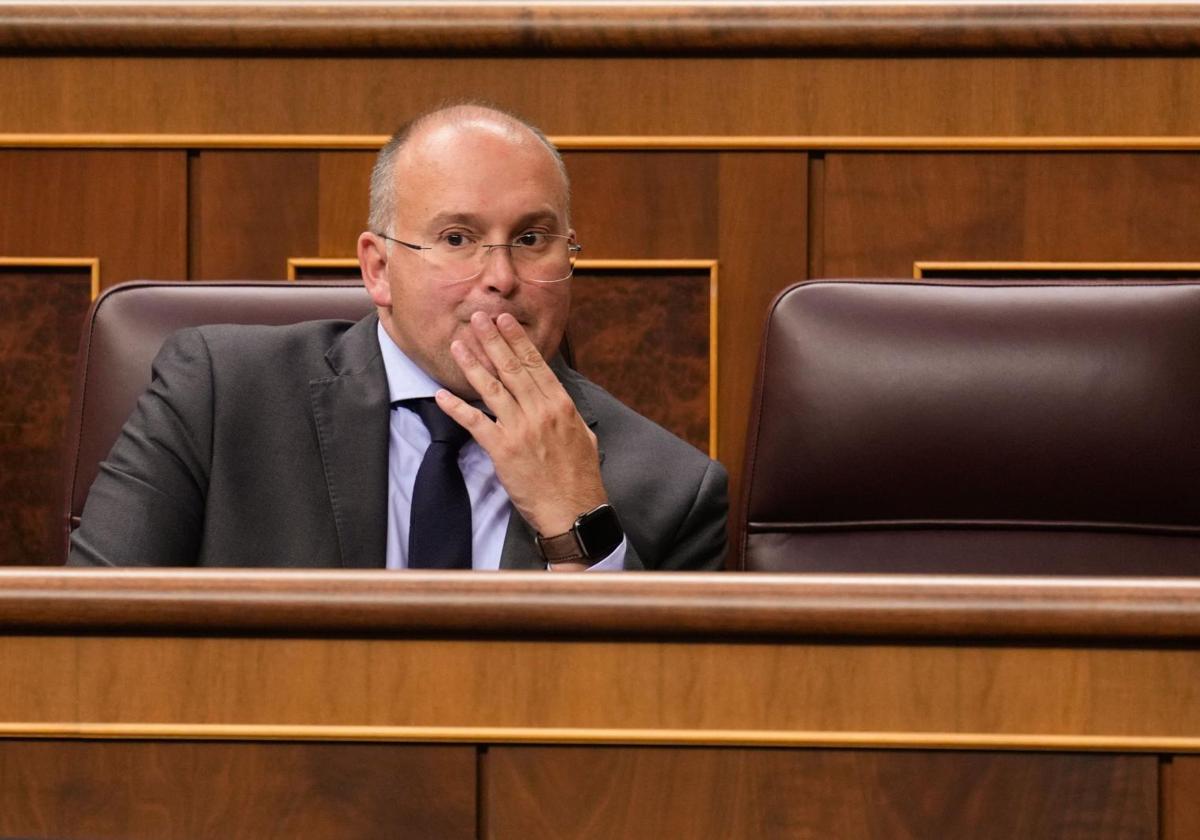 Miguel Tellado, portavoz del PP, en el Congreso