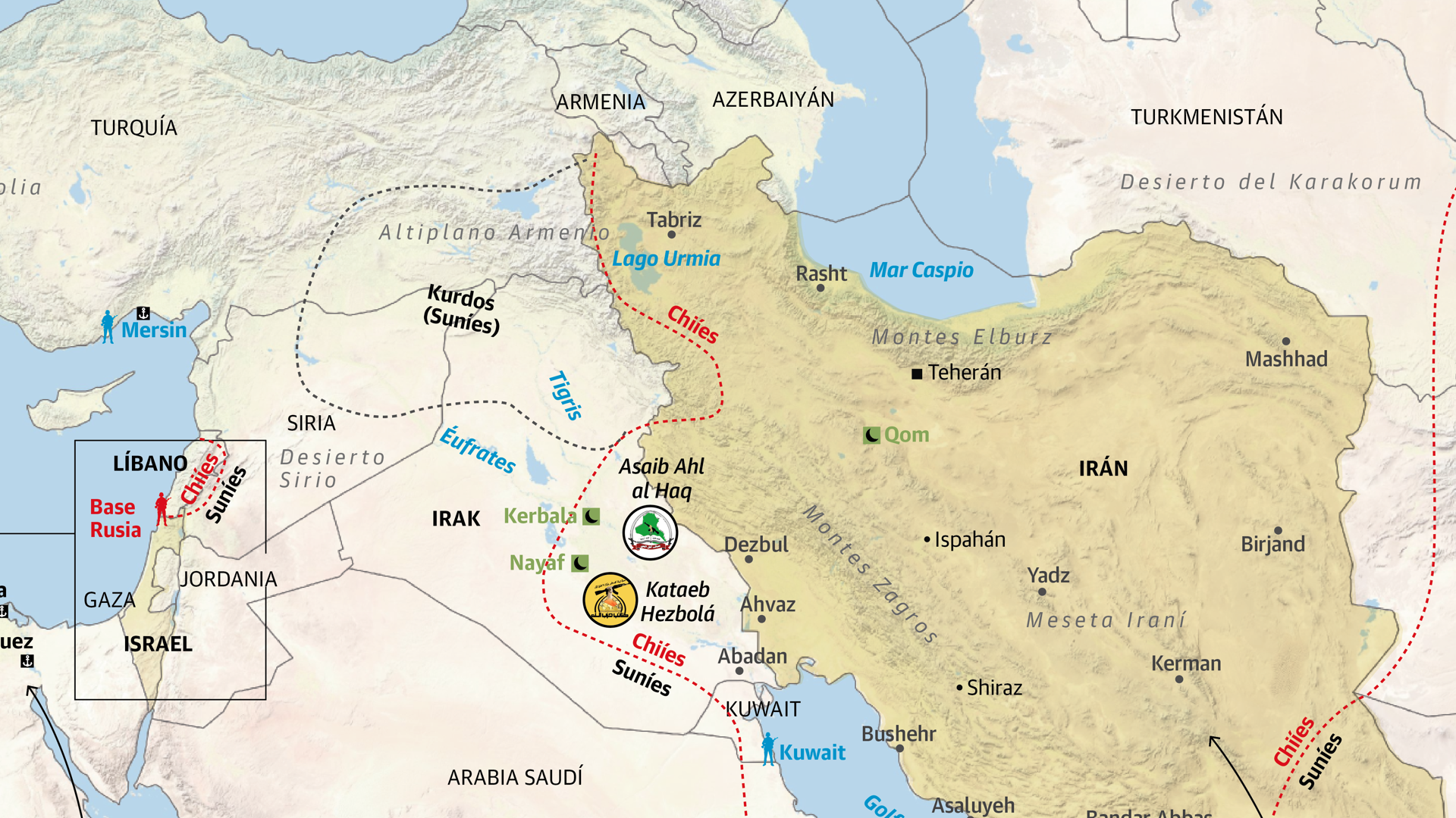 Two maps to find yourself in the Middle East hornet’s nest