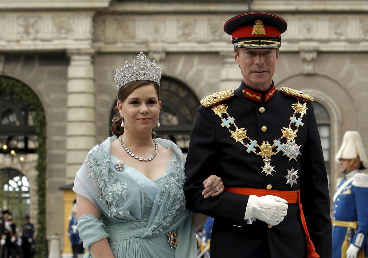 Enrique de Luxemburgo junto a su mujer.