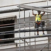Un obrero de la construcción.