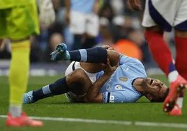 Rodri Hernandez, lesionado del ligamento cruzado con el Manchester City