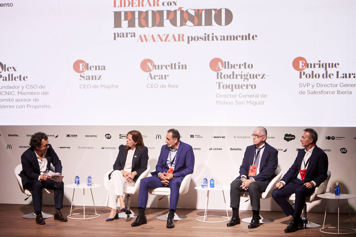 Alex Pallete, fundador y CSO de Picnic, moderó la mesa redonda sobre cómo el propósito permite impactar de forma positiva en la sociedad, en la que participaron Elena Sanz, CEO de Mapfre; Nurettin Acar, CEO de Ikea; Alberto Rodríguez-Toquero, director general de Mahou San Miguel; y Enrique Polo de Lara, SVP y director general de Salesforce Iberia.