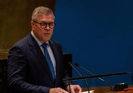 El primer ministro de Islandia, Bjarni Benediktsson, el mes pasado en la Asamblea General de la ONU.