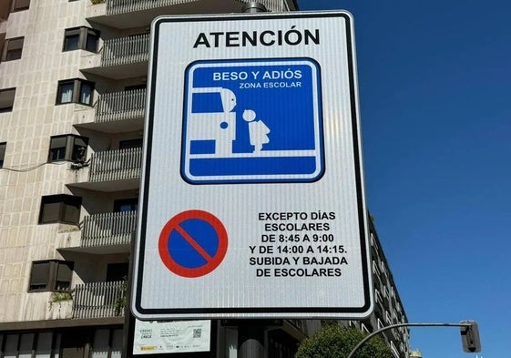 Señal instalada en León