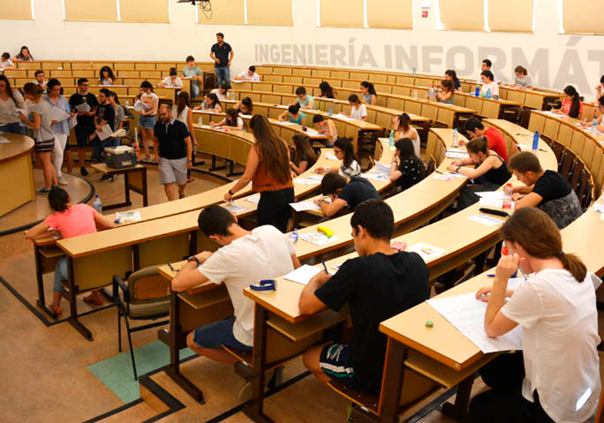 UN aula de la Universidad de Castilla-La Mancha