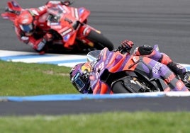 Jorge Martín y Francesco Bagnaia, durante los entrenamientos en Australia