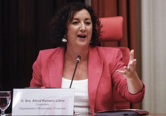 La consellera de Economía de la Generalitat, Alícia Romero