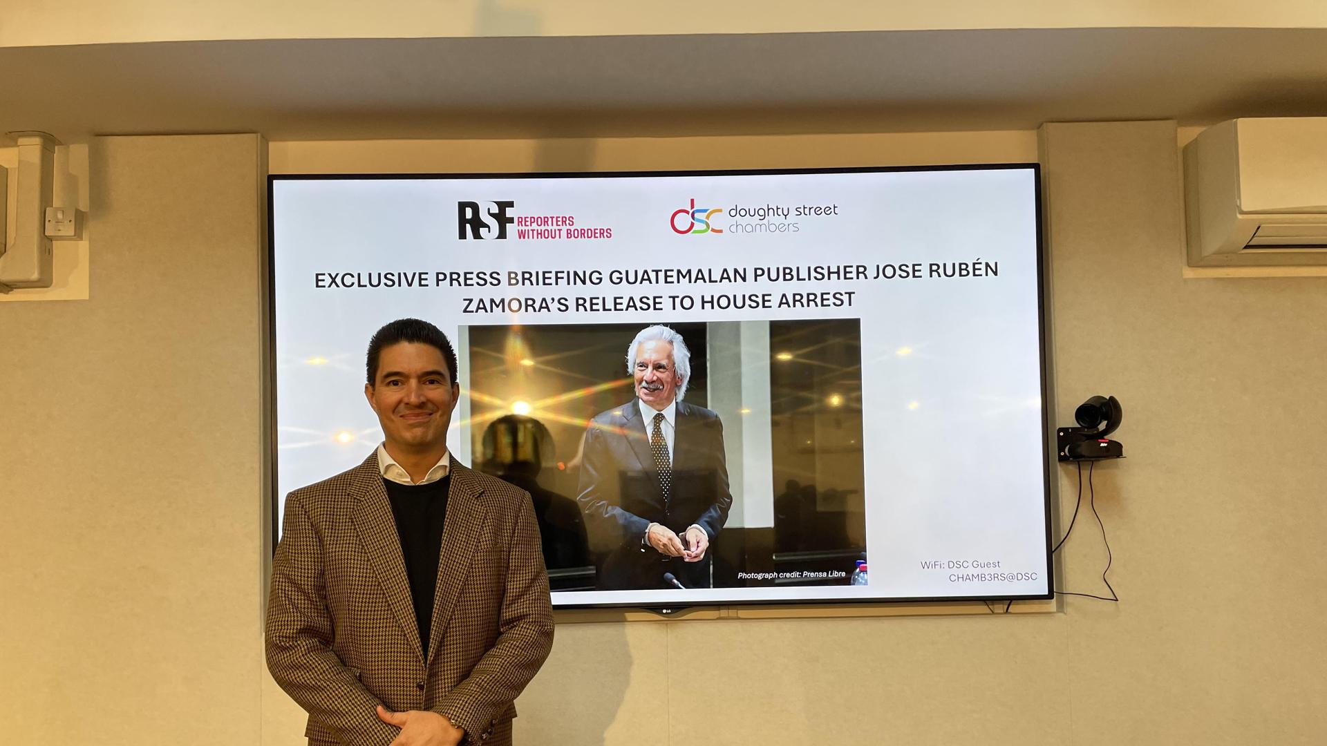 Guatemalalı gazeteci Zamora, iki yılı aşkın hapis cezasının ardından hiçbir suçlama olmaksızın ev hapsine alındı
