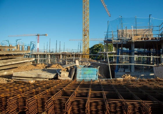 Viviendas en construcción.