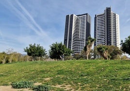 Los vecinos de las torres de Martiricos conviven con numerosos pisos turísticos.