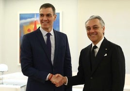 El presidente del Gobierno con el CEO de Renault en La Moncloa.