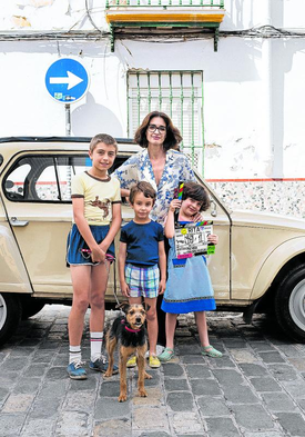 Paz Vega durante el rodaje de 'Rita'