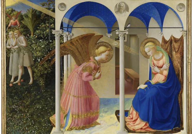 'Duyuru'. Fra Angelico. Tempera gemide. 1426 civarında.