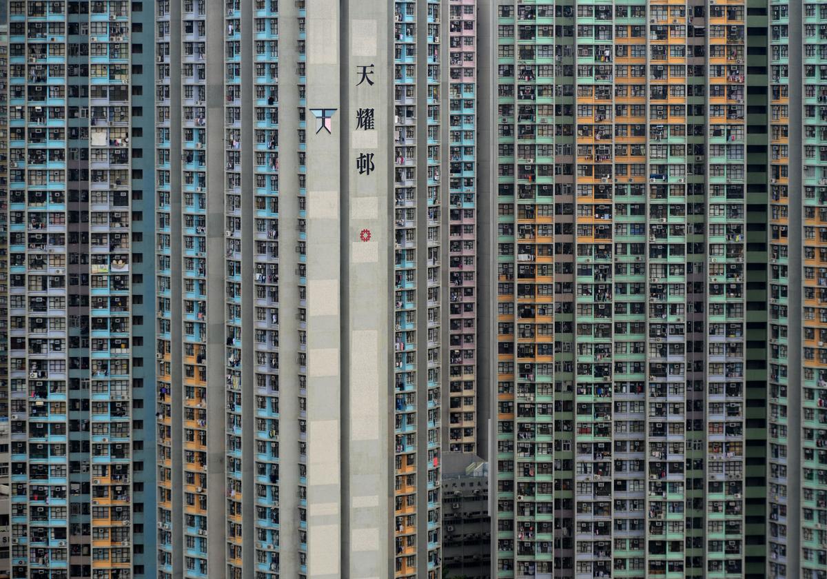 Bloques residenciales en Hong Kong, la ciudad con la vivienda más cara del mundo.