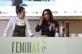 Las cocineras portuguesas Rita Magro y Noelia Jerónimo en el escenario de FéminAS.