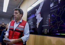 Carlos Mazón tras la reunión del Comité de Emergencias en la Comunidad Valenciana.