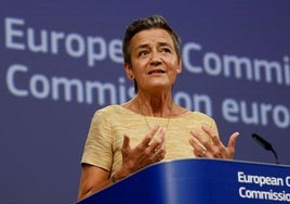 La vicepresidenta de la Comisión Europea y comisaria de Competencia, Margrethe Vestager.