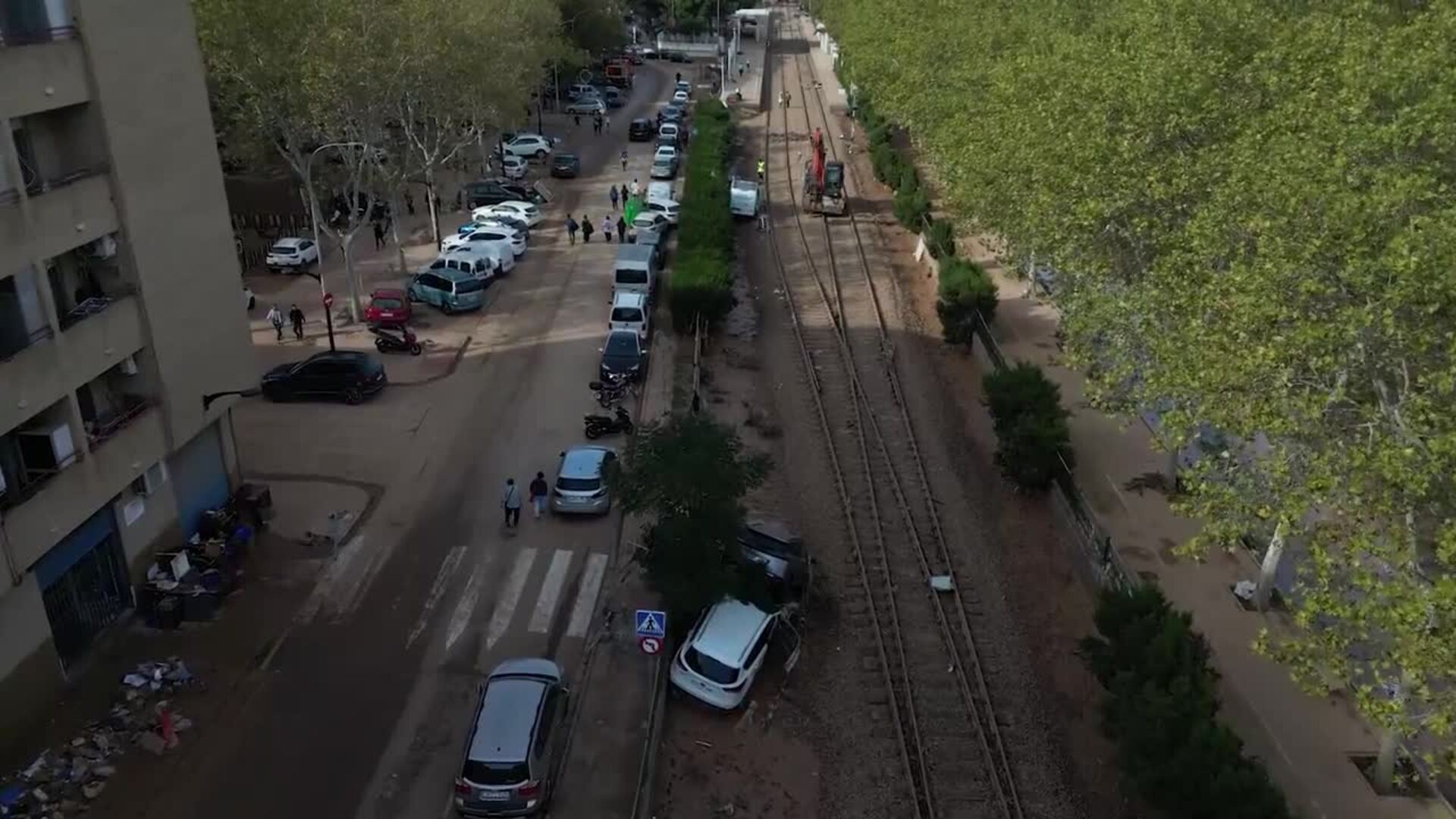 Efectos de la DANA y trabajos en Cercanías de Valencia