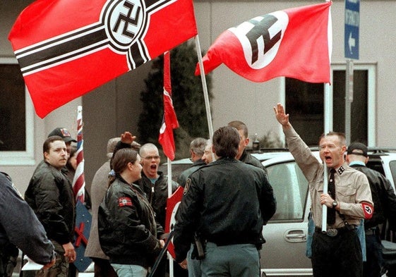 Imagen de archivo de una manifestación neonazi.