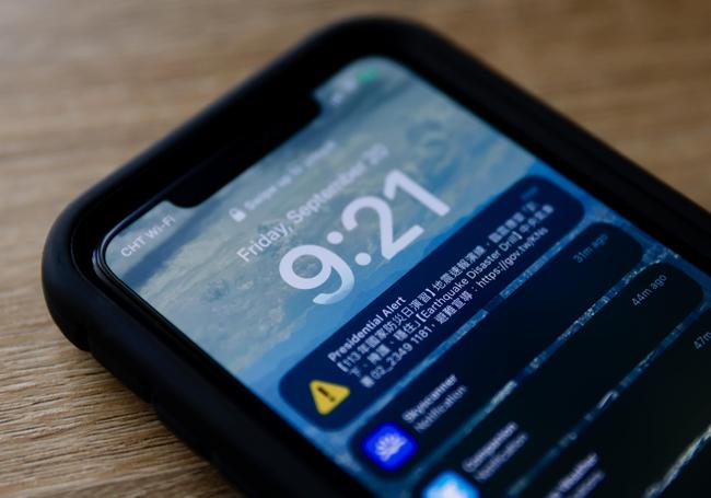 Alerta de terremoto en Taiwán.