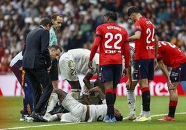 Éder Militao se retuerce de dolor tras romperse el ligamento cruzado de su rodilla derecha