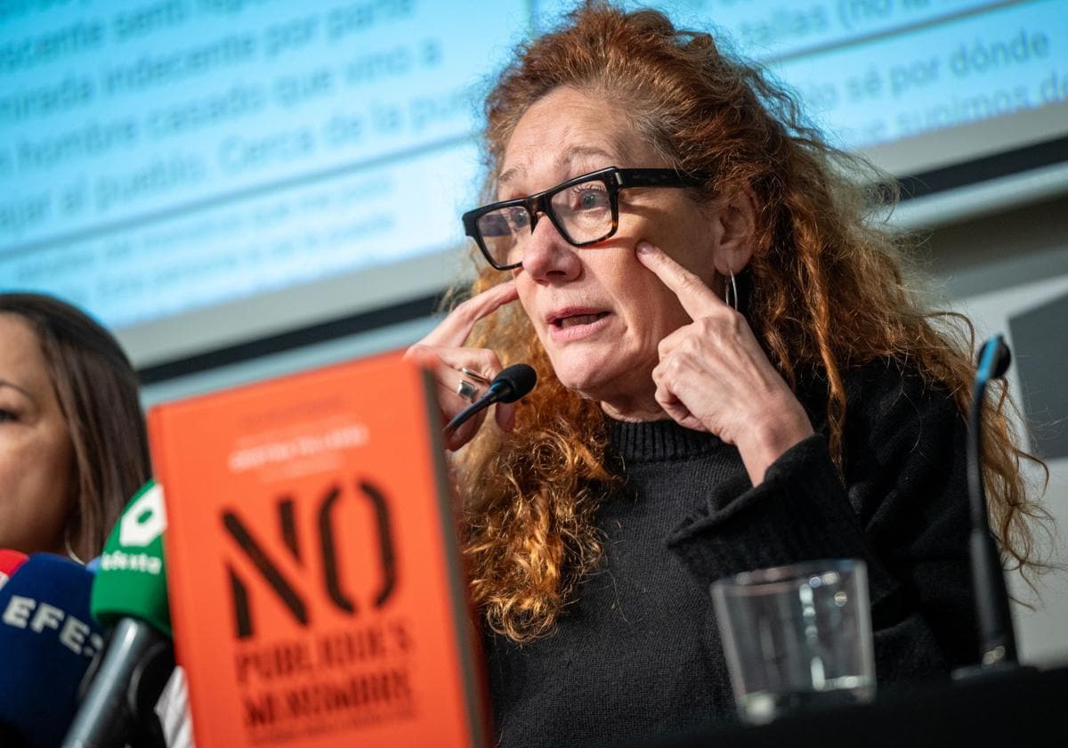 Cristina Fallarás, durante la presentación del libro.