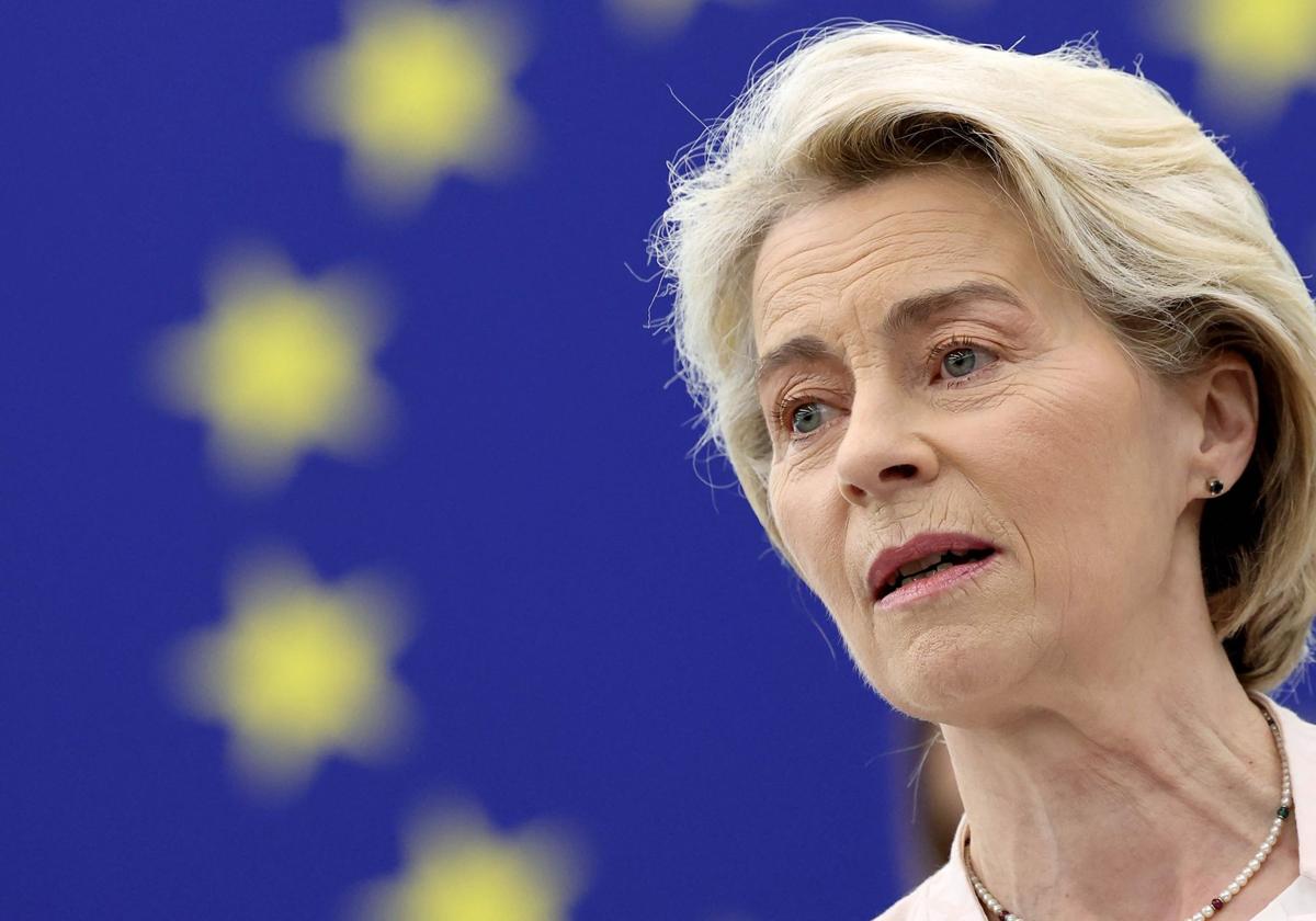 La presidenta de la Comisión Europea, Ursula von der Leyen