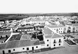 Poblado de Guadalcacín, creado en 1952 como parte de la colonización agraria en Andalucía.