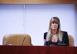 Begoña Gómez en la comisión de la Asamblea de Madrid.