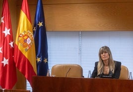 Gómez el pasado miércoles en la comisión de investigación de la Asamblea de Madrid