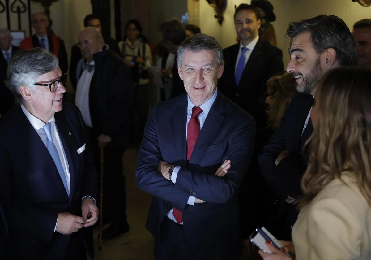 El presidente del PP Alberto Núñez Feijóo participa en desayuno con empresarios gallegos