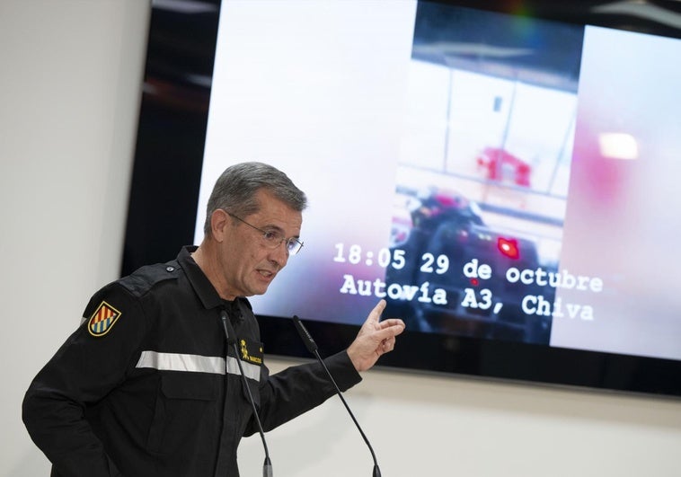 Rueda de prensa del general jefe de la UME, Javier Marcos, tras la reunión del comité de crisis para el seguimiento de los efectos de la DANA.