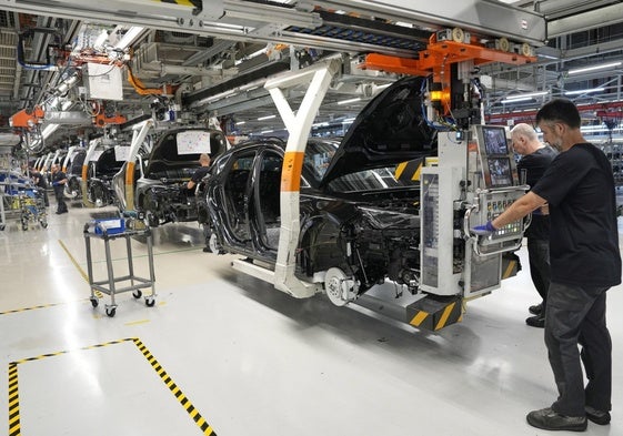 Vista interior de la fábrica de Seat en Martorell (Barcelona)