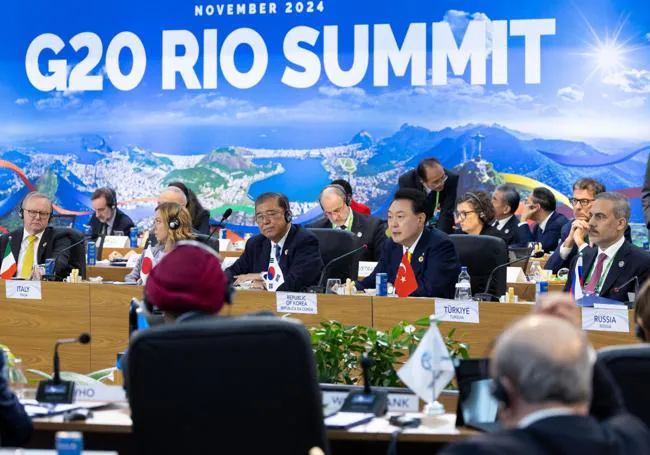 Reunión del G20 en Río de Janeiro.