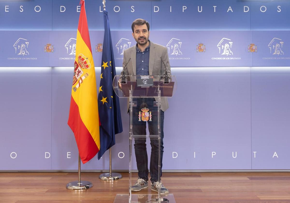 El diputado de Podemos Javier Sánchez Serna.