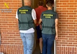 Imagen de la detención del sospechoso el pasado septiembre