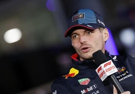 Max Verstappen, durante la presentación del GP de Las Vegas.