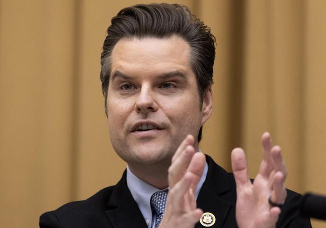 El excongresista Matt Gaetz.