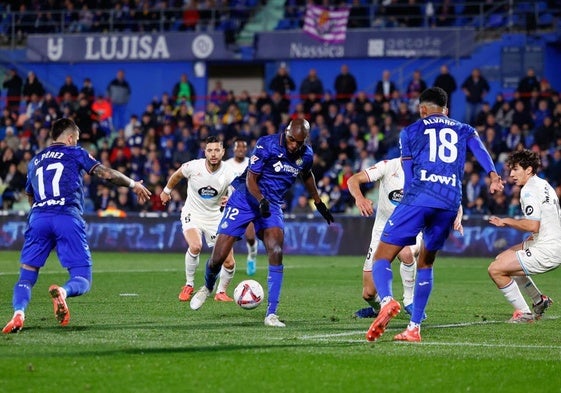 El Getafe se impone en casa ante el Valladolid