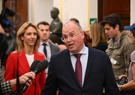 Miguel Tellado, portavoz parlamentario del PP, en el Congreso