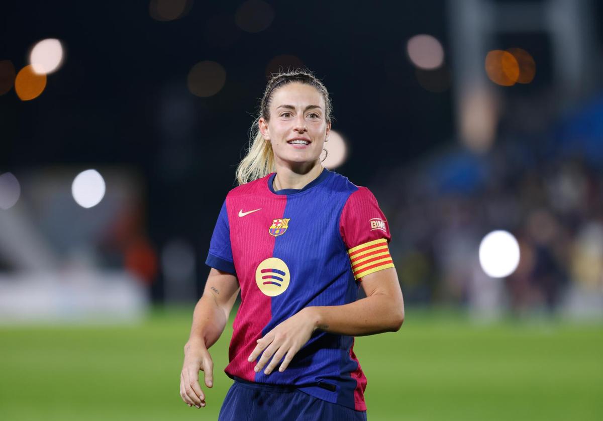 Alexia Putellas, en el partido de la Liga F contra el Real Madrid.