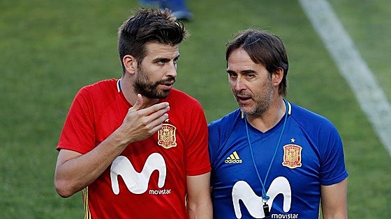 Gerard Piqué, tras el 1-O: «Lopetegui y Ramos me dijeron 'Gerard tienes que pedir perdón'»